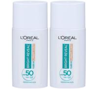 L'Oreal Paris Skincare Fluido Bright Reveal UV Colorato SPF50 2x50 ml