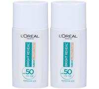 L'Oreal Paris Skincare Siero Bright Reveal Tinted Fluid Light 2x50 ml