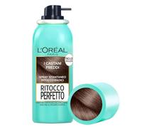 L'Oréal Paris Spray Ritocco Perfetto, Spray Istantaneo per Radici e Capelli Bianchi, Durata fino a 1 Shampoo, Colore: Castano Freddo, 75 ml
