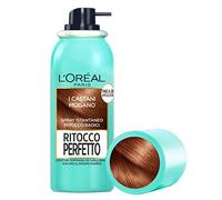 L'Oréal Paris Spray Ritocco Perfetto, Spray Istantaneo per Radici e Capelli Bianchi, Durata fino a 1 Shampoo, Colore: Castano Mogano, 75 ml