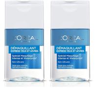 L'Oréal Paris - Struccante delicato, occhi e labbra, per trucco waterproof, 125 ml (Confezione da 2)