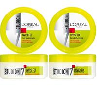 L'Oréal Paris Studio Line Cera Texturizzante, Per Tutti i Capelli, Per Look Naturali e Definiti, Tenuta Forte Fino a 24h, Formula Elastica, Invisi Fix, 75 ml (Confezione da 2)
