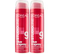 L'Oréal Paris, Studio Line, Styling Spray Effetto Colla 100h, Glue in Spray, Fissaggio Estremo, Applicazione Precisa Micro-Diffusione, Complesso Fortificante, 200ml (Confezione da 2)