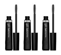 L'Oréal Paris Telescopic Lift Mascara Allungante e Volumizzante Formula Vegana con Complesso di Ceramidi Texture Leggera Contro Grumi o Sbavature per Tutti i Tipi di Ciglia Colore Nero - 3 Cosmetici