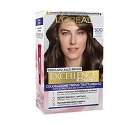 L'Oréal Paris Tinta Capelli Excellence Dedicato alle Brune, Permanente, Copertura Totale dei Capelli Bianchi, 500 Castano Chiaro Naturale, Confezione da 1