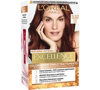 L'Oréal Paris Tinta Capelli Excellence Intense, Copre i Capelli Bianchi, Colore Ricco, Luminoso e a Lunga Durata, Castano Chiaro Mogano Perla 5.52, Confezione da 1