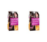 L'Oreal Paris - tinta per capelli Casting Creme Gloss Glossy Blacks, 200, ebano (Confezione da 2)