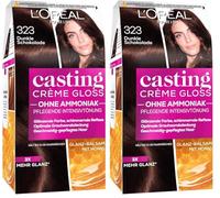 L'Oreal Paris - tinta per capelli Casting Creme Gloss Glossy Blacks, 200, ebano (Confezione da 2)