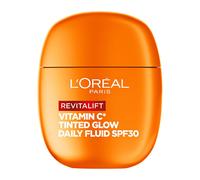 L'Oréal Paris Revitalift Daily Fluid SPF 30 Vitamina C* con Tinted Glow per un'immediata lucentezza baciata dal sole - per pelli molto leggere a chiare - 40 ml