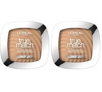 L'Oréal Paris True Match, Cipria, C3 Rose Beige, 9 g, l'imballaggio può variare (Confezione da 2)