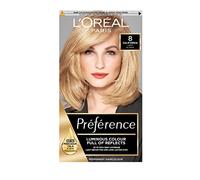 L'Oreal Preference 8 California Permanent Hair Dye Tintura per capelli, Natural Light Blonde