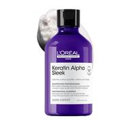 L'Oréal Professionnel Alpha, Shampoo Professionale Antifrizz, Deterge e Ammorbidisce, Trattamento Professionale Anti-Frizz, con Cheratin Sleeker e Aminoacidi, Per Capelli Colorati e Fluffi, 300 ml
