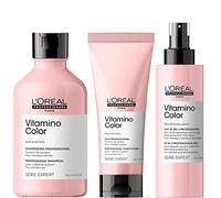 L'Oréal Professionnel Paris | KIT Shampoo Vitamino Color 300 ml + Balsamo 300 ml + Spray Multiuso 190 ml | Routine Anti-Sbiadimento per Capelli Colorati
