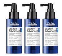L'Oréal Professionnel Serioxyl Advanced, Siero Densificante per Capelli Chiari 3x90ml con Stemoxydine 5% e Resveratrolo