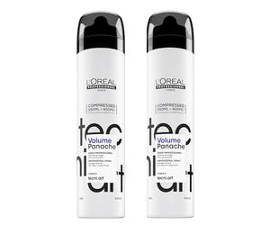 L'Oréal Professionnel Spray in polvere a secco per tutti i tipi di capelli, volumizzante e strutturante, per una maggiore aderenza e consistenza, Tecni.ART, Volume Panache Compressed, 2 x 250 ml