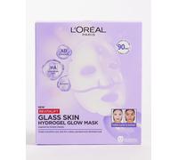 L'Oréal Paris Glass Skin Hydrogel - Set di 4 maschere per pelle imbottita, idratante e levigante, con acido ialuronico, Revitalift Filler, 100 g