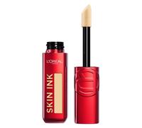 L'Oréal Paris Fondotinta Correttore 2 in 1, Copertura Semplice e Uniforme Fino a 48h, Finish Matte, Semipermanente, Texture Leggera, Infallible Skin Ink, Tonalità: Light Cool 130, 15 ml