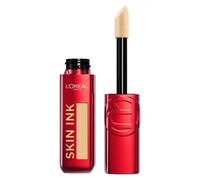 L'Oréal Paris Fondotinta Correttore 2 in 1, Copertura Semplice e Uniforme Fino a 48h, Finish Matte, Semipermanente, Texture Leggera, Infallible Skin Ink, Tonalità: Medium Neutral 180, 15 ml