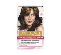 L'Oreal Tintura per Capelli, Excellence Creme, 200 gr, 4 Castaño
