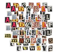 LOREC 208 Pezzi Adesivi Lettere Alfabeto Lettere Adesive in Vinile Numeri Adesivi Stickers Lettere Adesive Adatti per Decorazioni Regalo Album Fotografici Biglietti di Auguri DIY Scrapbooking