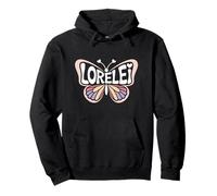 Lorelei Butterfly - Personalizzato Carino Nome Word Art Felpa con Cappuccio