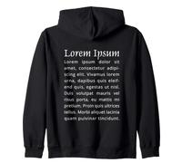Lorem Ipsum Latino Segnaposto Macchina da Scrivere G elpa con Cappuccio