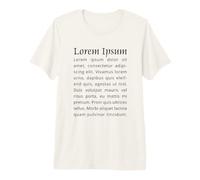 Lorem Ipsum Latino Segnaposto Macchina da Scrivere Geek Maglietta Premium