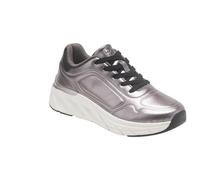 Loren, Scarpa Sneakers da Donna, Plantare Estraibile (Grigio/Metallo, Sistema Taglie Calzature EU, Adulto, Numero, Media, 35)