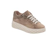 Loren, Sneaker Donna, Camoscio, Plantere estraible (Beige, Sistema Taglie Calzature EU, Adulto, Numero, Media, 37)