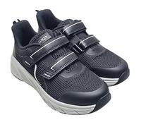 Loren, Sneaker Donna, Doppio Strappo Regolabile, Plantare Estraibile (Nero, Sistema Taglie Calzature EU, Adulto, Numero, Media, 36)