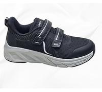 Loren, Sneaker Donna, Doppio Strappo Regolabile, Plantare Estraibile (Nero, Sistema Taglie Calzature EU, Adulto, Numero, Media, 39)