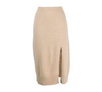 Lorena Antoniazzi - Gonna in maglia avorio-beige misto lana - - Skirts - Donna - Beige - M
