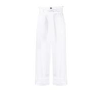 Lorena Antoniazzi - Pantaloni a vita alta - - Trousers - Donna - Bianco - L