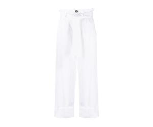 Lorena Antoniazzi - Pantaloni a vita alta - - Trousers - Donna - Bianco - L