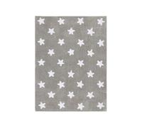 Lorena Canals C-G-SW Grey Stars White Washable Rug, Grigio
