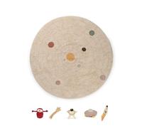 Lorena Canals Tappeto lavabile con sistema solare, 1,5 m, per camera da letto, cameretta dei bambini e cameretta dei bambini, tessuto a mano in cotone