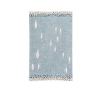 Lorena Canals Tappeto Lavabile Ocean Shore 100% Cotone -Aquablau- 190x120 cm