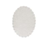 Lorena Canals Tappeto Lavabile Picone Ivory 97% Cotone 3% Altre Fibre Base: Cotone Riciclato -Avorio, Naturale- 130x180 cm