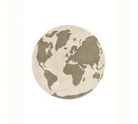 Lorena Canals Tappeto lavabile riciclato mappa del mondo (RugCycled)
