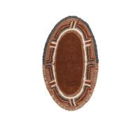 Lorena Canals Tappeto Lavabile WOOLABLE Karibu - Cinnamon, Champagne, Seashell, Charcoal And Walnut. - Pila: 100% Lana, Base: Cotone Riciclato - 110x200 cm