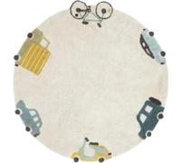 Lorena Canals | Tappeto per bambini lavabile Set - Wheels, Ø 140 cm