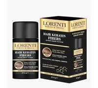 Lorenti Fibra di capelli marrone medio, 27,5 g, cheratina per capelli voluminosi immediatamente, per capelli voluminosi | Infoltimento dei capelli in caso di perdita di capelli | Impermeabile e
