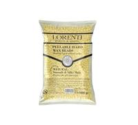 Lorenti Perline di cera dura professionale, 1000 g, per depilazione indolore di tutto il corpo e del viso, vegane, 100% naturale, senza dolore, per donne e uomini, perline naturali