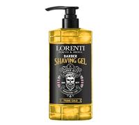 Lorenti Prime Gold Shaving Gel 1000ml - Gel da barba trasparente da uomo - Per una rasatura precisa dei contorni della barba - visibilità, scorrevolezza e massima protezione