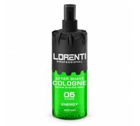 LORENTI TOKYO & SEOUL Barber Cologne 400 ml ENERGY | After Shave Spray per uomini | Rasatura da uomo - Barber Eau de Cologne con pratico dispenser di pompa, rinfrescante e nutriente - EDC