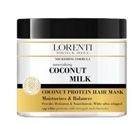 LORENTI TOKYO & SEOUL Coconut Milk Hair Care Mask 500 ml | Maschera per capelli con latte di cocco | cura per capelli fragili e secchi danneggiati | cura dei capelli