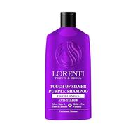 LORENTI TOKYO & SEOUL Touche of Silver Purple Hair Shampoo 630 ml | Shampoo anti ingiallimento | Shampoo d'argento | Shampoo anti gialli per capelli bianchi, grigi e biondi con pigmenti viola