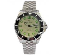 Lorenz 1000 Metri 21064GG - Orologio automatico Uomo in Acciaio inossidabile - Orologio Subacqueo Professionale con Valvola a Elio - Cofanetto con cinturino in gomma di ricambio e cacciavite