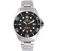 LORENZ Aquitania 030231AA Orologio Uomo Automatico Nero Sub 1000 Metri + Cinturi