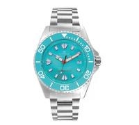 Lorenz Aquitania 030231PP - Orologio Uomo Automatico Sportivo - Orologio Automatico Subacqueo professionale fino a 1000 metri in Acciaio Inox - Cofanetto con cinturino in gomma di ricambio